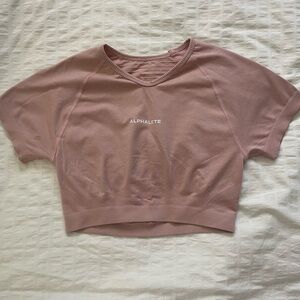 Alphalete Pink Crop Top